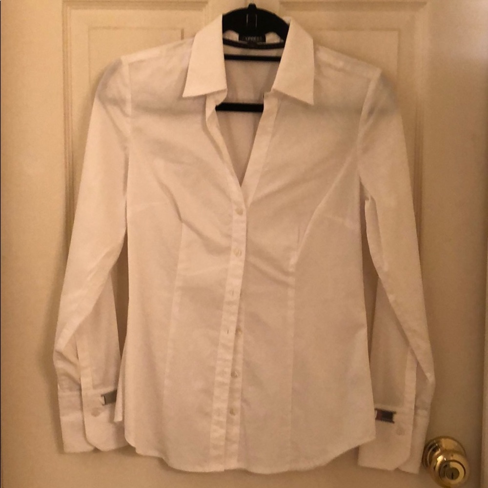 Express work shirt white size small